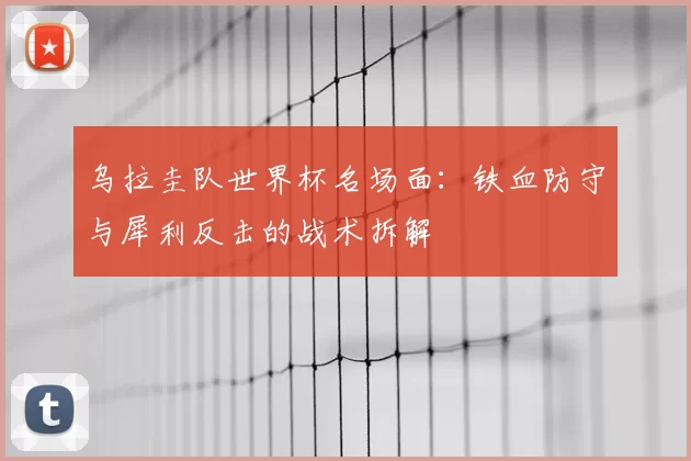乌拉圭队世界杯名场面:铁血防守与犀利反击的战术拆解